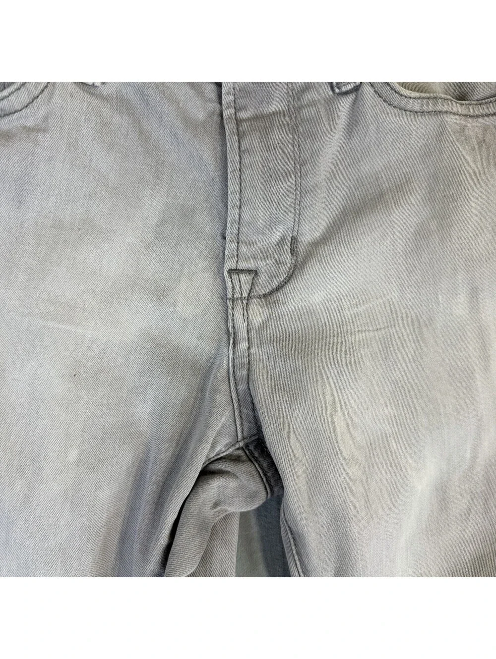 John Varvatos Bowery Jeans Mens 28 Gray Light Wash Slim Straight Denim Star USA